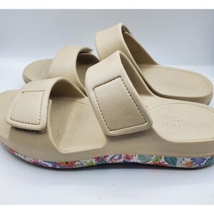 Alegria Women Orbyt Double Strap Recovery Slide Sandals - Miami Beach, 36M EUC